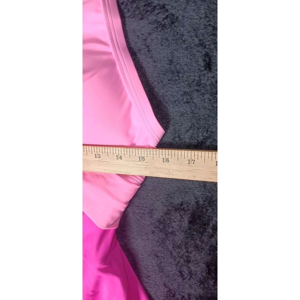 NWT! B2Prity Cutout OnePiece Swimdress Swimsuit XL Pink Colorblock Tummy Control - Picture 9 of 12